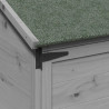 Shed ogrodowy Szary 59 x 56 x 113,5 cm Drewno inżynieryjne