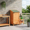 Shed ogrodowy brązowy 59 x 56 x 113,5 cm Drewno inżynieryjne