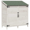 Shed ogrodowy Biały 106,5 x 56 x 113,5 cm Drewno inżynieryjne