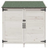 Shed ogrodowy Biały 106,5 x 56 x 113,5 cm Drewno inżynieryjne