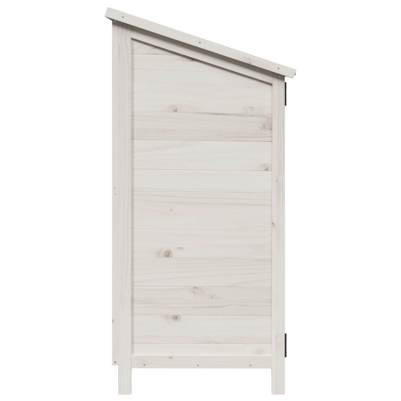 Shed ogrodowy Biały 106,5 x 56 x 113,5 cm Drewno inżynieryjne