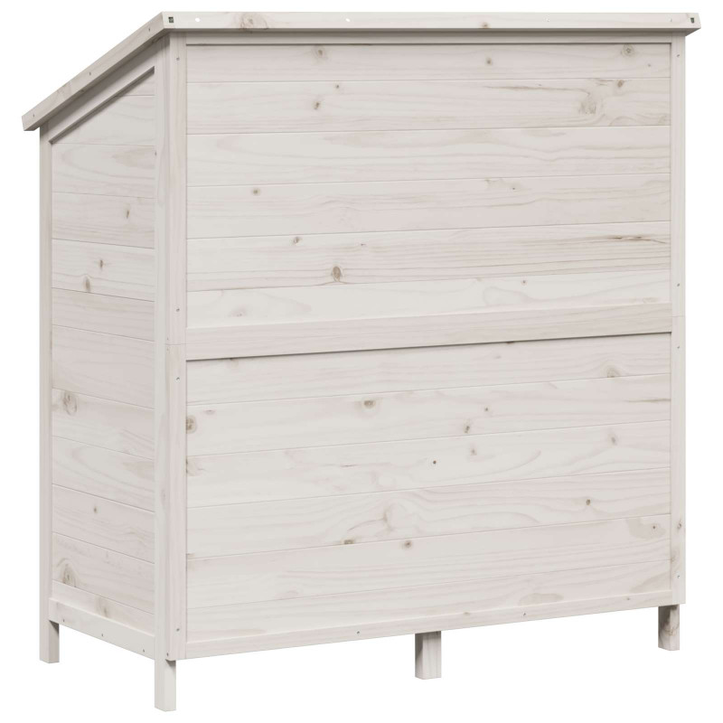 Shed ogrodowy Biały 106,5 x 56 x 113,5 cm Drewno inżynieryjne
