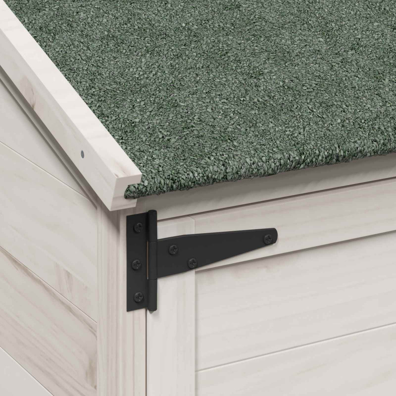 Shed ogrodowy Biały 106,5 x 56 x 113,5 cm Drewno inżynieryjne