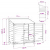 Shed ogrodowy Biały 106,5 x 56 x 113,5 cm Drewno inżynieryjne