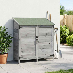 Shed ogrodowy Szary 106,5 x 56 x 113,5 cm Drewno inżynieryjne