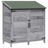 Shed ogrodowy Szary 106,5 x 56 x 113,5 cm Drewno inżynieryjne