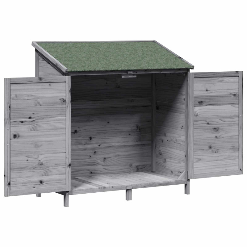 Shed ogrodowy Szary 106,5 x 56 x 113,5 cm Drewno inżynieryjne