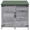 Shed ogrodowy Szary 106,5 x 56 x 113,5 cm Drewno inżynieryjne