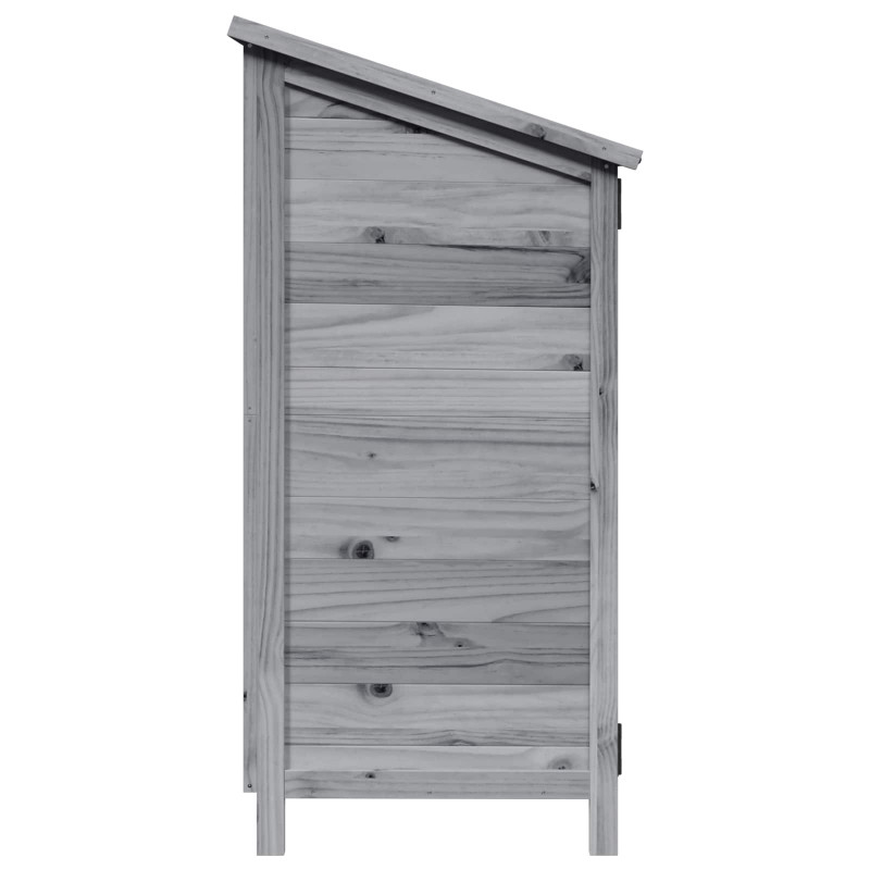 Shed ogrodowy Szary 106,5 x 56 x 113,5 cm Drewno inżynieryjne