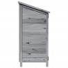 Shed ogrodowy Szary 106,5 x 56 x 113,5 cm Drewno inżynieryjne