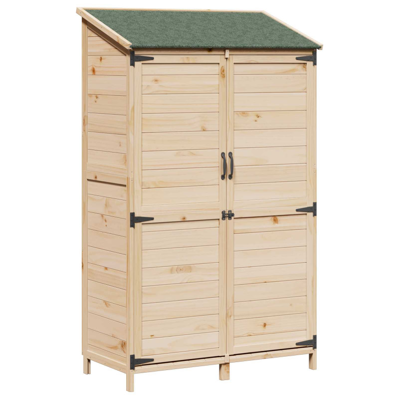 Shed ogrodowy naturalny 106,5 x 56 x 176 cm Drewno inżynieryjne