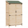 Shed ogrodowy naturalny 106,5 x 56 x 176 cm Drewno inżynieryjne