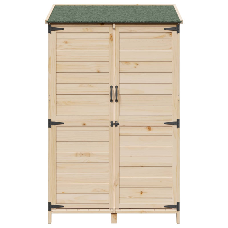 Shed ogrodowy naturalny 106,5 x 56 x 176 cm Drewno inżynieryjne