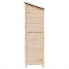 Shed ogrodowy naturalny 106,5 x 56 x 176 cm Drewno inżynieryjne