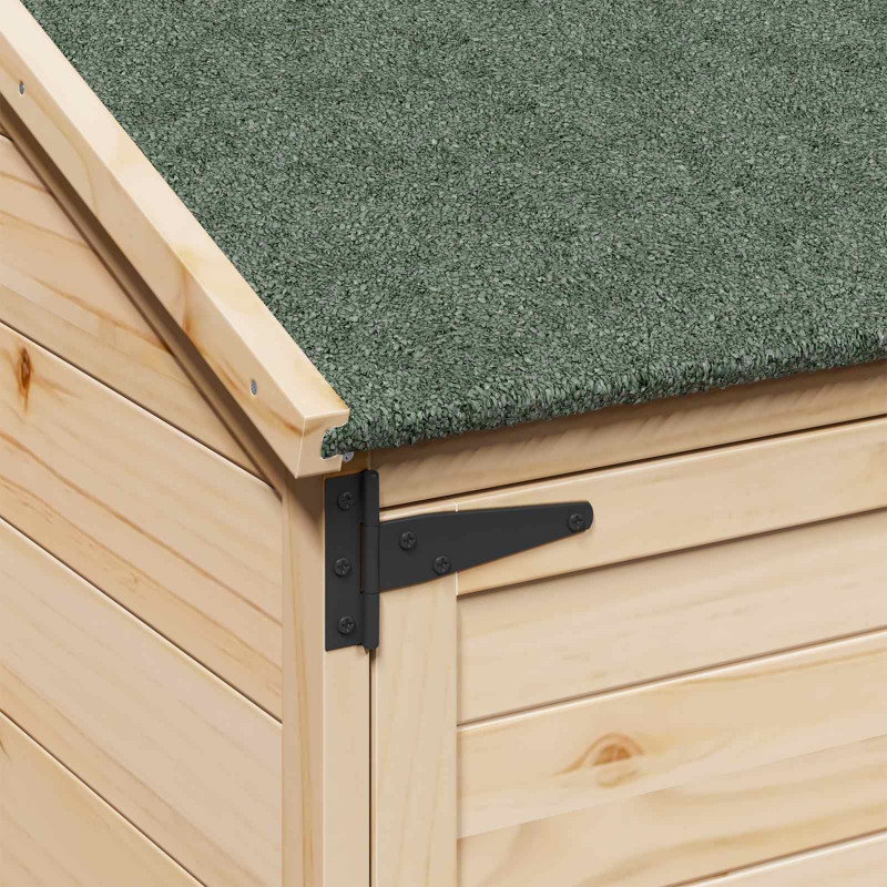 Shed ogrodowy naturalny 106,5 x 56 x 176 cm Drewno inżynieryjne