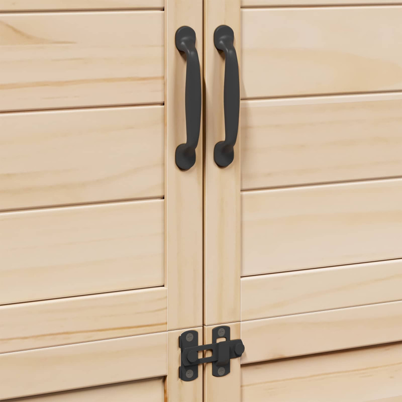 Shed ogrodowy naturalny 106,5 x 56 x 176 cm Drewno inżynieryjne