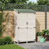 Shed ogrodowy Biały 106,5 x 56 x 176 cm Drewno inżynieryjne