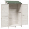 Shed ogrodowy Biały 106,5 x 56 x 176 cm Drewno inżynieryjne