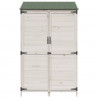 Shed ogrodowy Biały 106,5 x 56 x 176 cm Drewno inżynieryjne