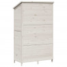 Shed ogrodowy Biały 106,5 x 56 x 176 cm Drewno inżynieryjne