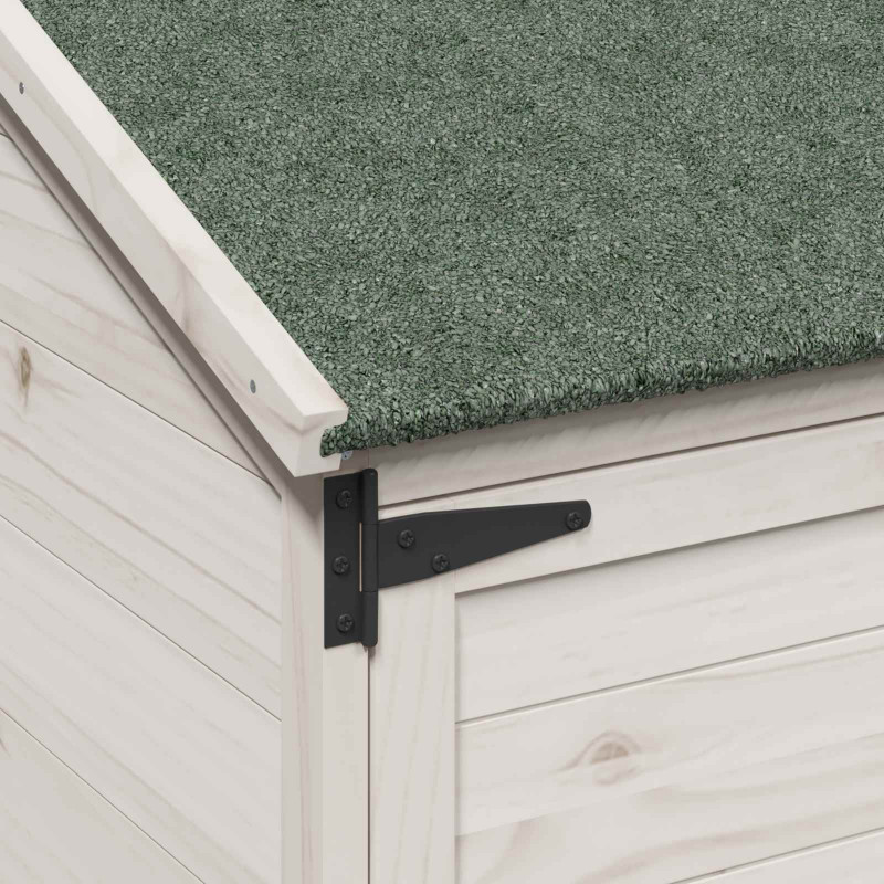 Shed ogrodowy Biały 106,5 x 56 x 176 cm Drewno inżynieryjne