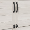 Shed ogrodowy Biały 106,5 x 56 x 176 cm Drewno inżynieryjne