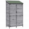 Shed ogrodowy Szary 106,5 x 56 x 176 cm Drewno inżynieryjne