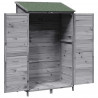 Shed ogrodowy Szary 106,5 x 56 x 176 cm Drewno inżynieryjne