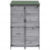 Shed ogrodowy Szary 106,5 x 56 x 176 cm Drewno inżynieryjne