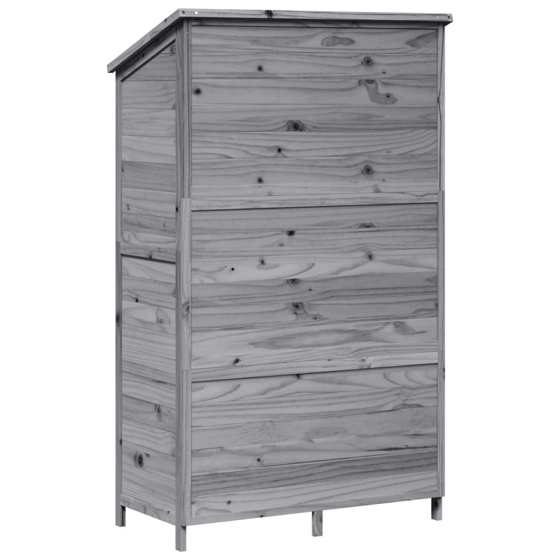 Shed ogrodowy Szary 106,5 x 56 x 176 cm Drewno inżynieryjne