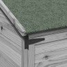 Shed ogrodowy Szary 106,5 x 56 x 176 cm Drewno inżynieryjne