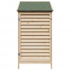 Shed ogrodowy naturalny 59 x 56 x 113,5 cm Drewno Świerkowe