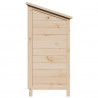 Shed ogrodowy naturalny 59 x 56 x 113,5 cm Drewno Świerkowe