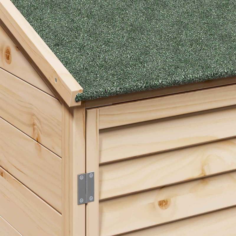 Shed ogrodowy naturalny 59 x 56 x 113,5 cm Drewno Świerkowe