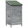 Shed ogrodowy Szary 59 x 56 x 113,5 cm Drewno Świerkowe