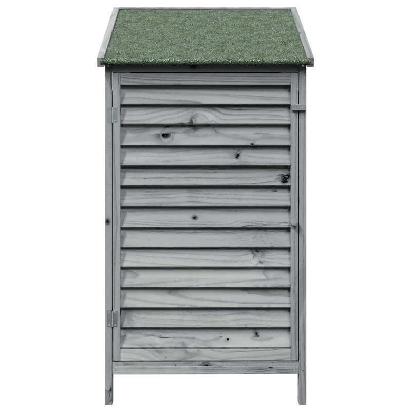 Shed ogrodowy Szary 59 x 56 x 113,5 cm Drewno Świerkowe