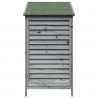 Shed ogrodowy Szary 59 x 56 x 113,5 cm Drewno Świerkowe