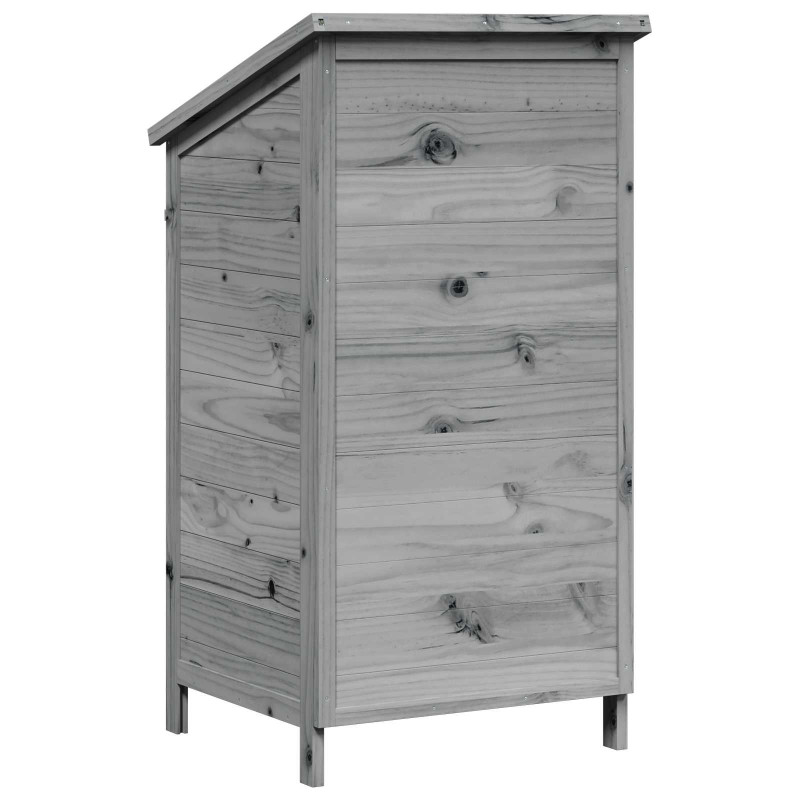 Shed ogrodowy Szary 59 x 56 x 113,5 cm Drewno Świerkowe