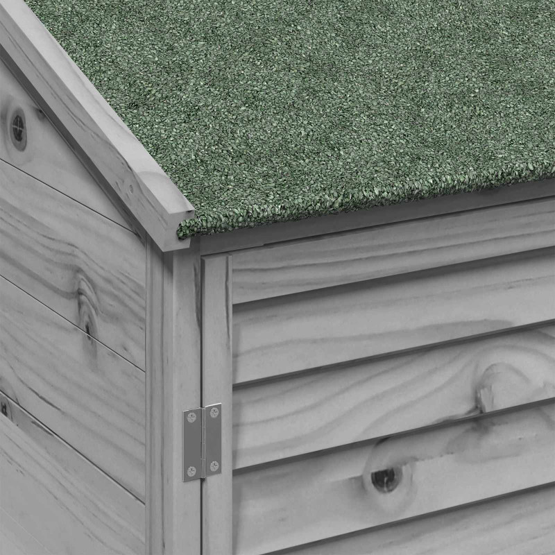 Shed ogrodowy Szary 59 x 56 x 113,5 cm Drewno Świerkowe