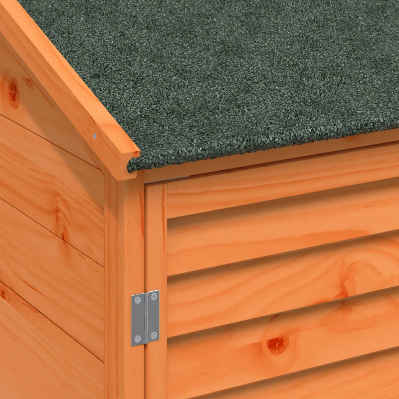 Shed ogrodowy brązowy 59 x 56 x 113,5 cm Drewno Świerkowe