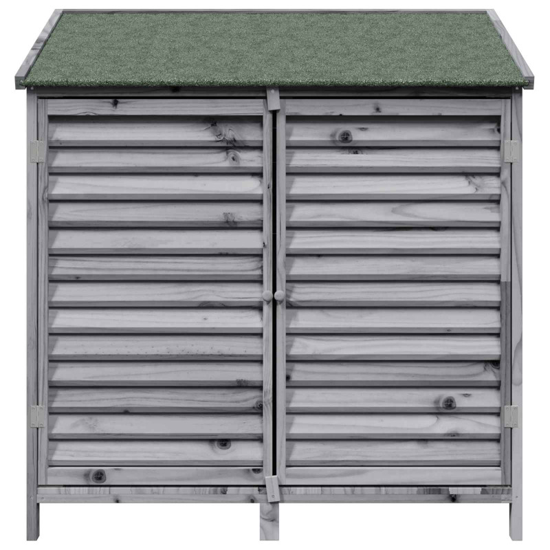 Shed ogrodowy Szary 106 x 56 x 113,5 cm Drewno Świerkowe
