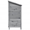 Shed ogrodowy Szary 106 x 56 x 113,5 cm Drewno Świerkowe