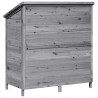 Shed ogrodowy Szary 106 x 56 x 113,5 cm Drewno Świerkowe