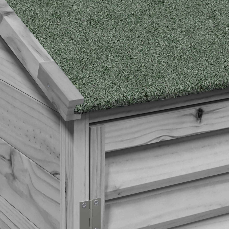 Shed ogrodowy Szary 106 x 56 x 113,5 cm Drewno Świerkowe