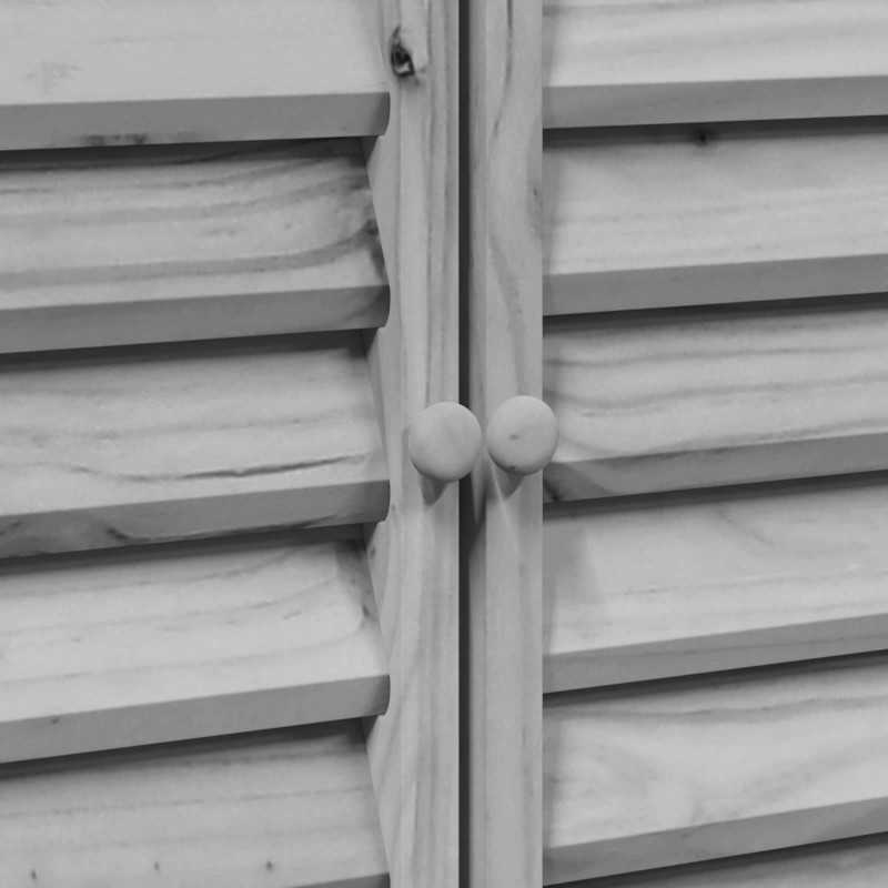 Shed ogrodowy Szary 106 x 56 x 113,5 cm Drewno Świerkowe
