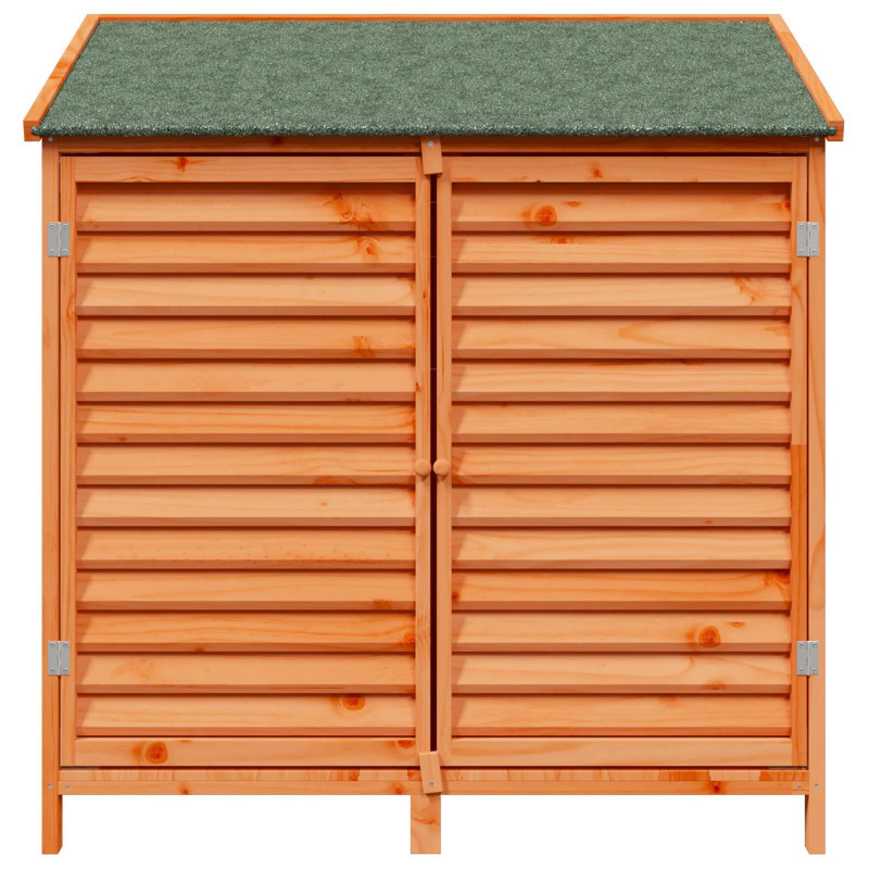 Shed ogrodowy brązowy 106 x 56 x 113,5 cm Drewno Świerkowe