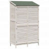 Shed ogrodowy Biały 106 x 56 x 176,5 cm Drewno Świerkowe