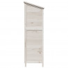 Shed ogrodowy Biały 106 x 56 x 176,5 cm Drewno Świerkowe