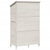 Shed ogrodowy Biały 106 x 56 x 176,5 cm Drewno Świerkowe