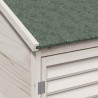 Shed ogrodowy Biały 106 x 56 x 176,5 cm Drewno Świerkowe